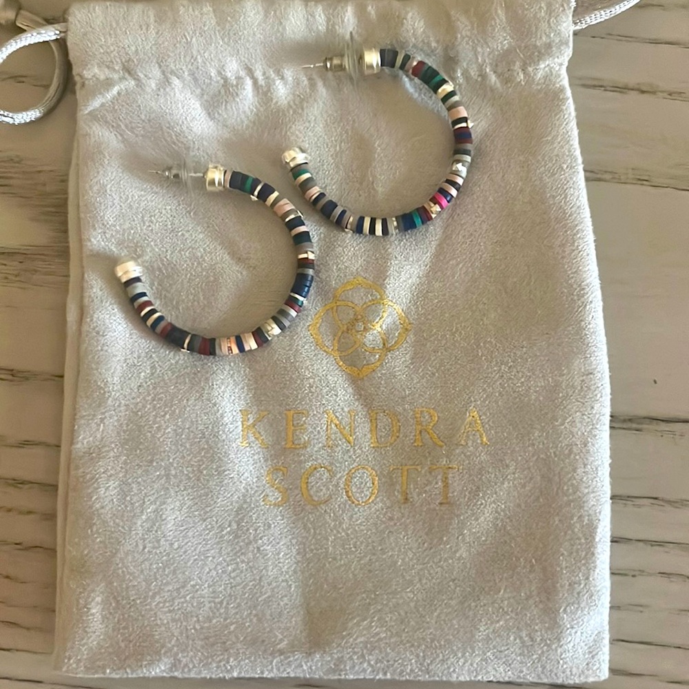 Kendra Scott multi colored hoop earrings